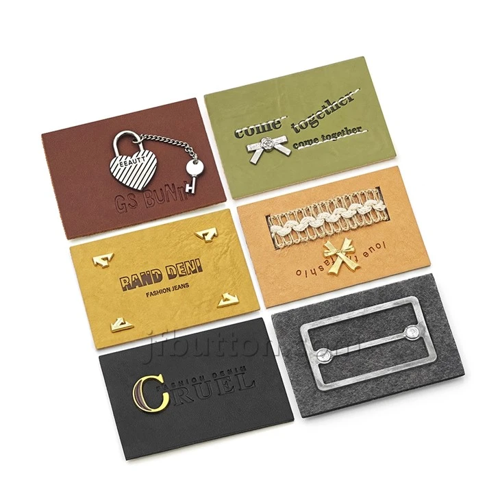 Personalized Metal Leather Labels