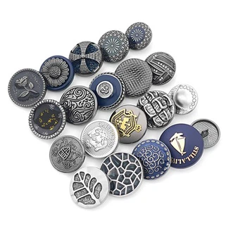 10mm Metal Military Sailor -knapper