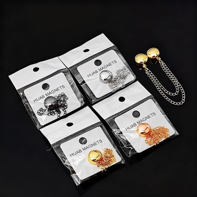Matte hijab-pins magnetsett
