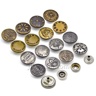 Metalltrykkknapper