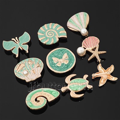 Metall emaljespenne for klær