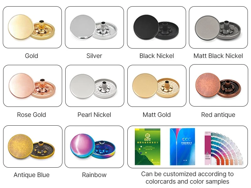 snap button color snap button color